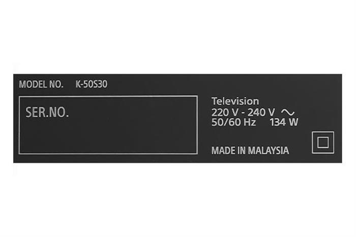 Google Tivi Sony 4K 50 inch K-50S30 Màu Đen