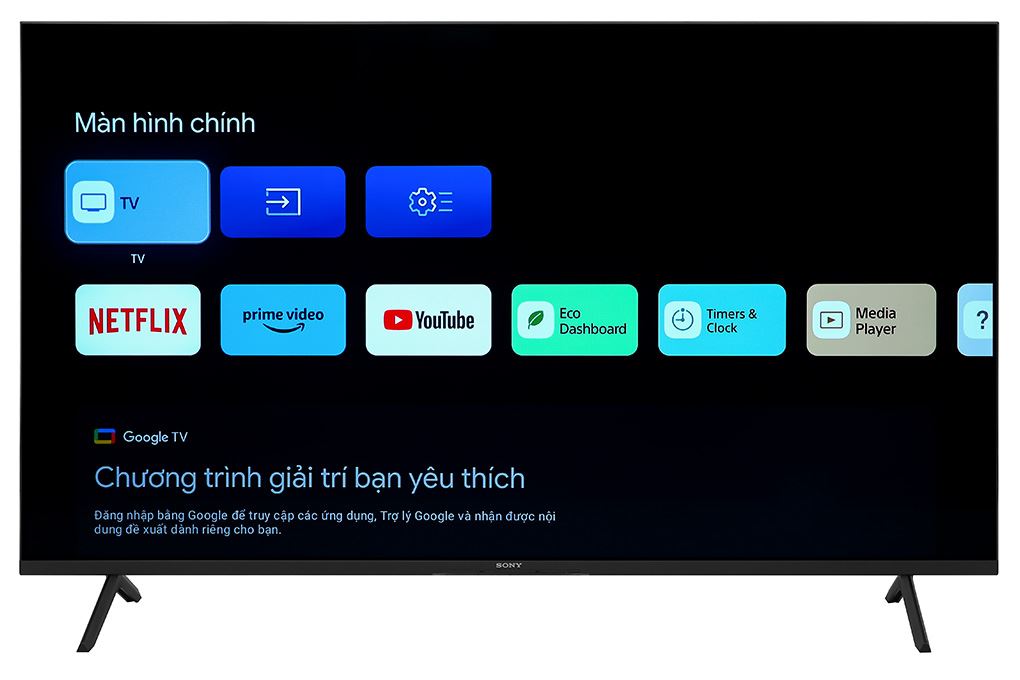 Google Tivi Sony 4K 55 inch K-55S30 Màu Đen