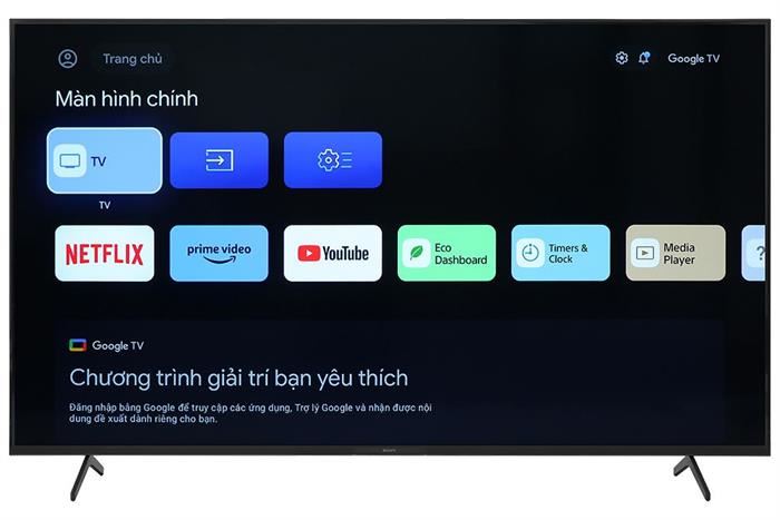 Google Tivi Sony 4K 85 inch K-85S30 Màu Đen
