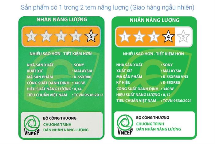 Google Tivi OLED Sony AI 4K 55 inch K-55XR80 Màu Đen