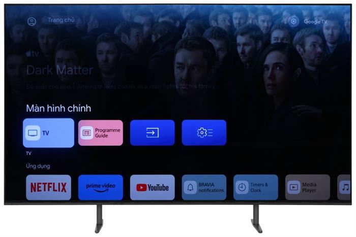 Google Tivi OLED Sony AI 4K 55 inch K-55XR80 Màu Đen