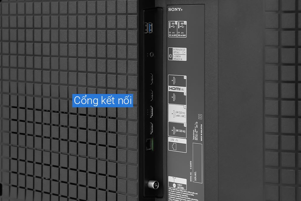 Google Tivi QLED Mini LED Sony AI 4K 65 inch K-65XR70 Màu Đen