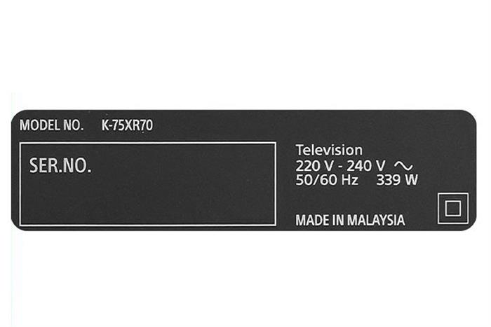 Google Tivi QLED Mini LED Sony AI 4K 75 inch K-75XR70 Màu Đen