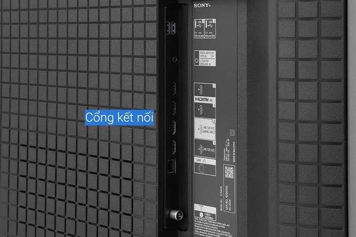 Google Tivi QLED Mini LED Sony AI 4K 75 inch K-75XR70 Màu Đen