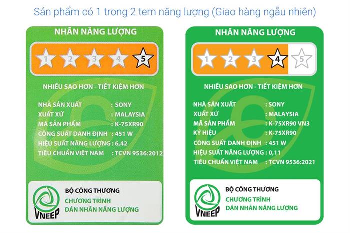 Google Tivi QLED Mini LED Sony AI 4K 75 inch K-75XR90 Màu Đen