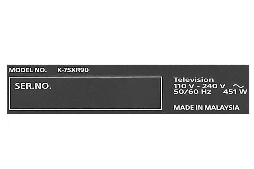 Google Tivi QLED Mini LED Sony AI 4K 75 inch K-75XR90 Màu Đen
