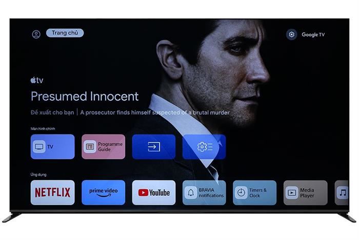 Google Tivi QLED Mini LED Sony AI 4K 75 inch K-75XR90 Màu Đen