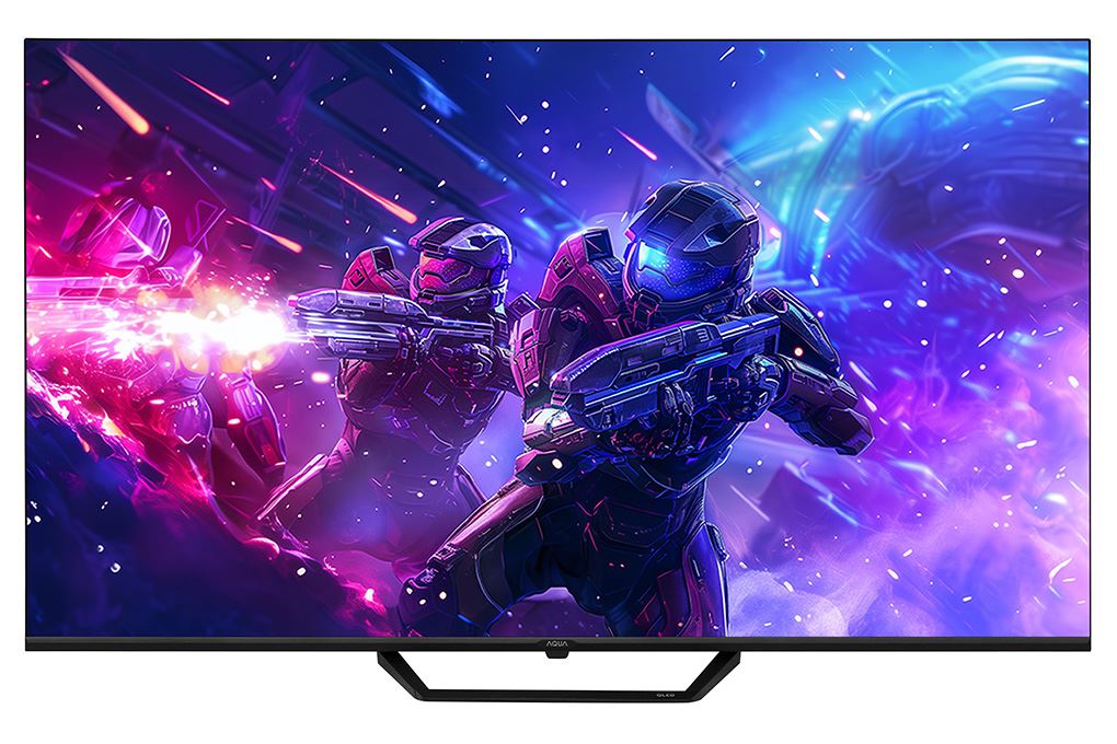Google Tivi QLED Aqua 4K 55 inch AQT55S80EUX Màu Đen