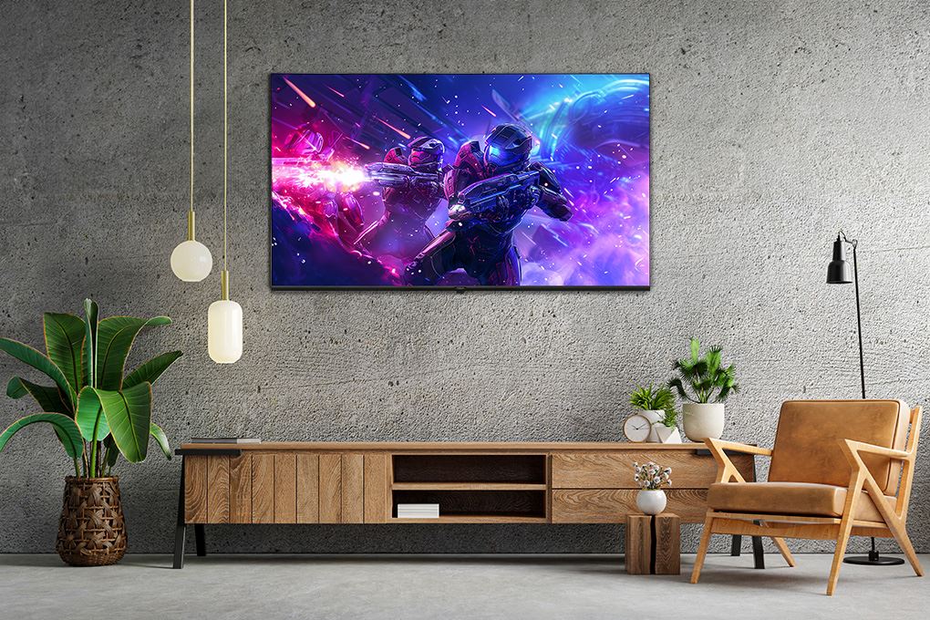 Google Tivi QLED Aqua 4K 55 inch AQT55S80EUX Màu Đen
