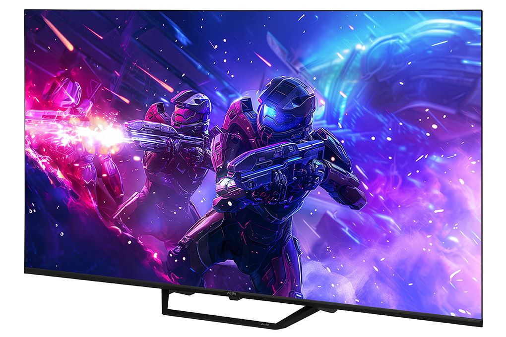 Google Tivi QLED Aqua 4K 55 inch AQT55S80EUX Màu Đen