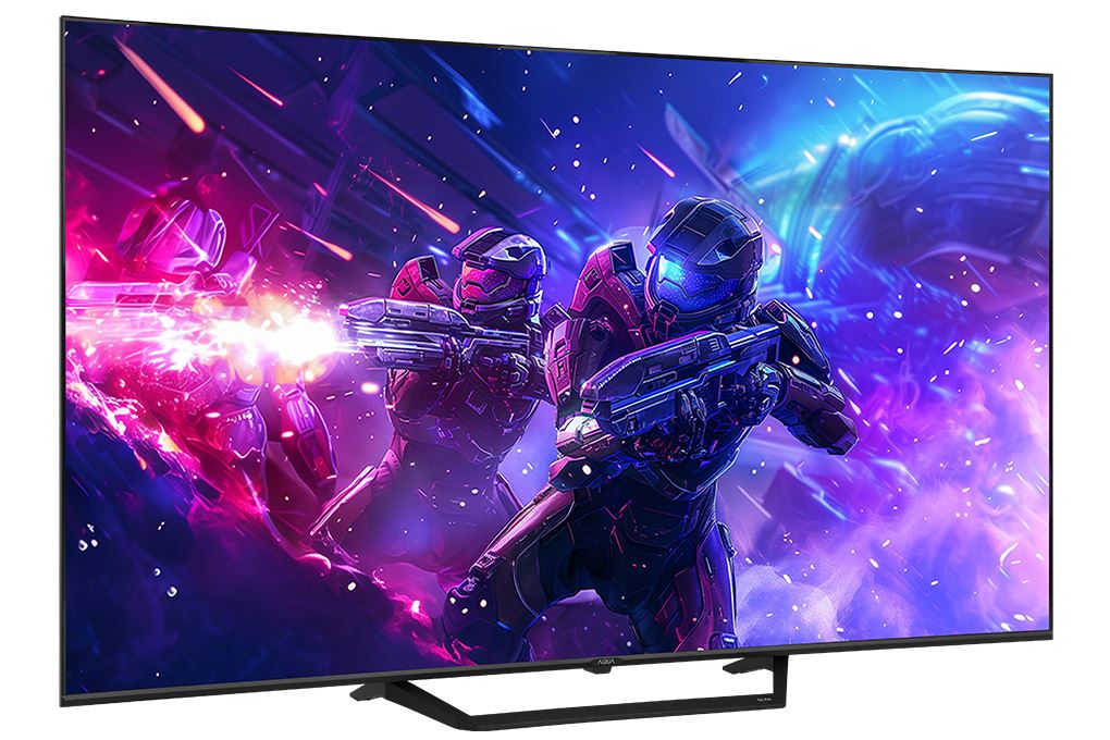 Google Tivi QLED Aqua 4K 65 inch AQT65S80EUX Màu Đen