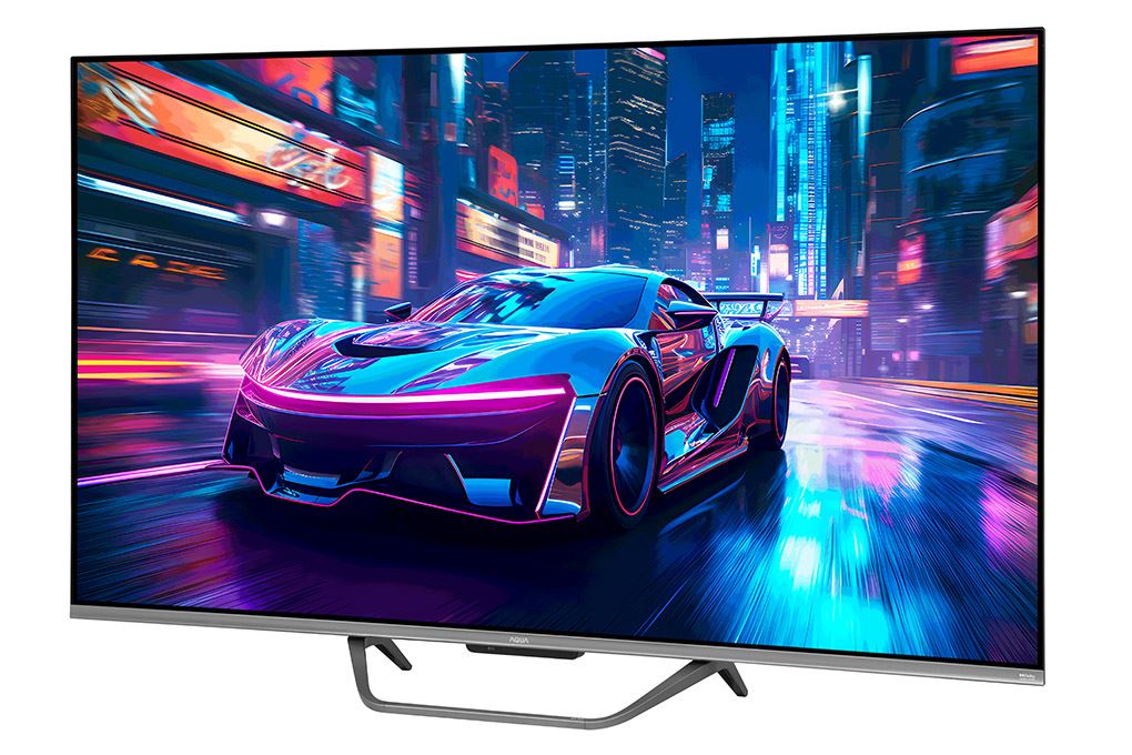 Google Tivi QLED Aqua 4K 55 inch AQT55S800UX Màu Đen