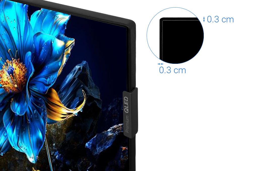 Google Tivi QLED TCL AI 4K 43 inch 43P7K Màu Đen