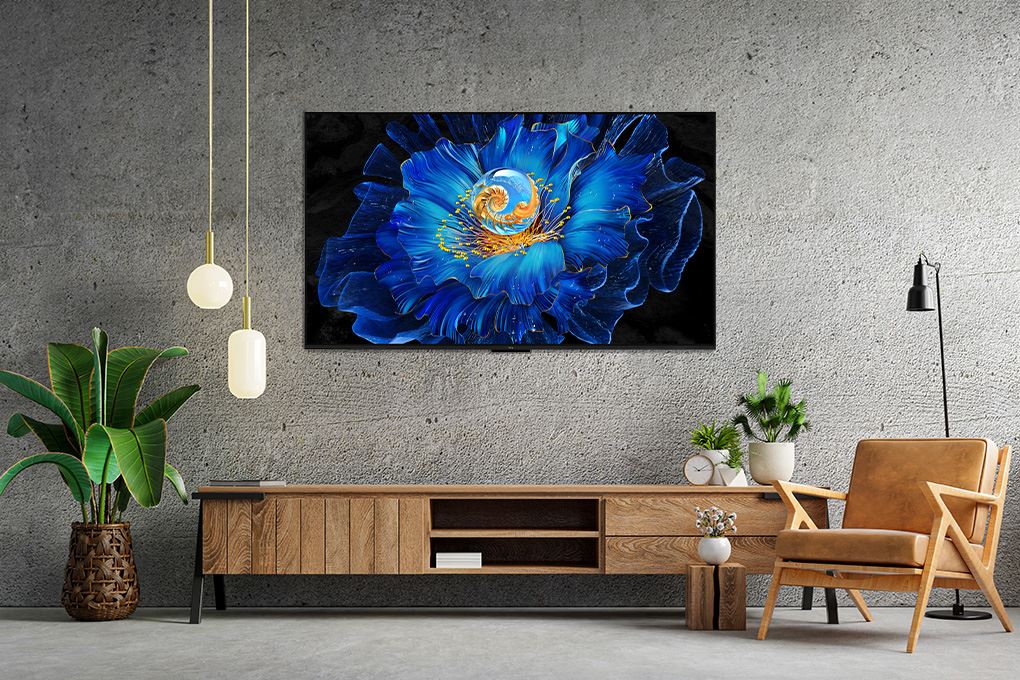 Google Tivi QD-Mini LED TCL AI 4K 55 inch 55C6KS Màu Đen