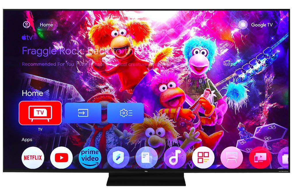 Google Tivi QD-Mini LED TCL AI 4K 65 inch 65C7K Màu Đen