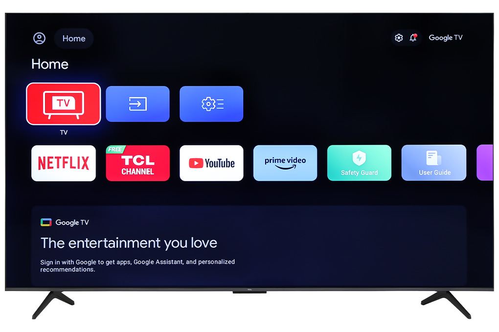 Google Tivi QD-Mini LED TCL AI 4K 75 inch 75C6KS Màu Đen