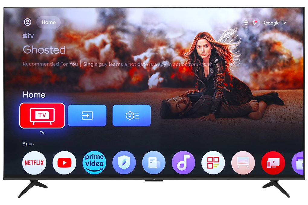 Google Tivi QD-Mini LED TCL AI 4K 85 inch 85C6K Màu Đen