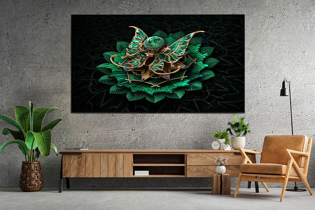 Google Tivi QD-Mini LED TCL AI 4K 75 inch 75C7K Màu Đen