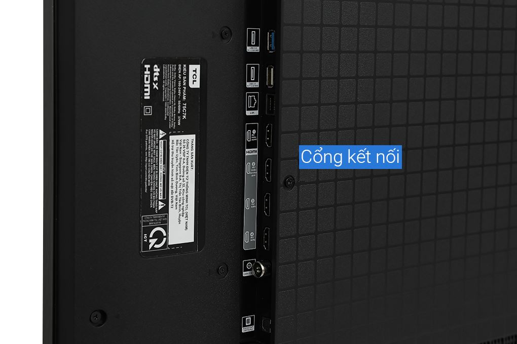 Google Tivi QD-Mini LED TCL AI 4K 75 inch 75C7K Màu Đen
