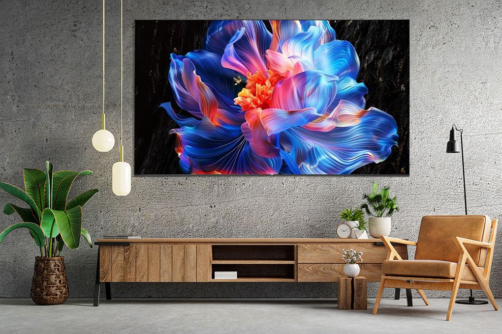 Google Tivi TCL AI 4K 75 inch 75P69K Màu Đen