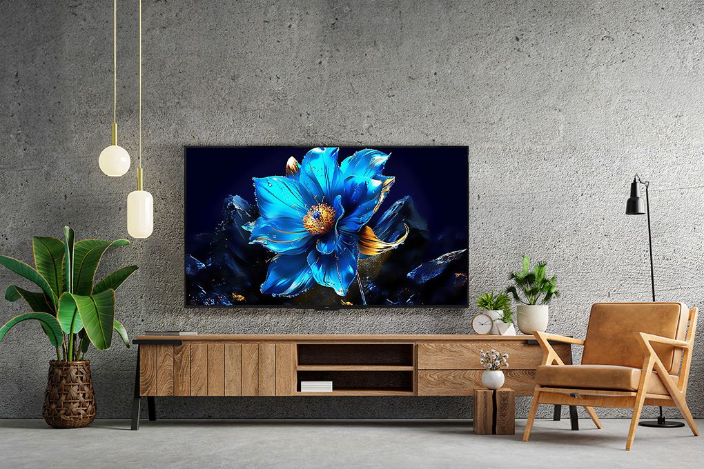Google Tivi QLED TCL AI 4K 55 inch 55P7K Màu Đen