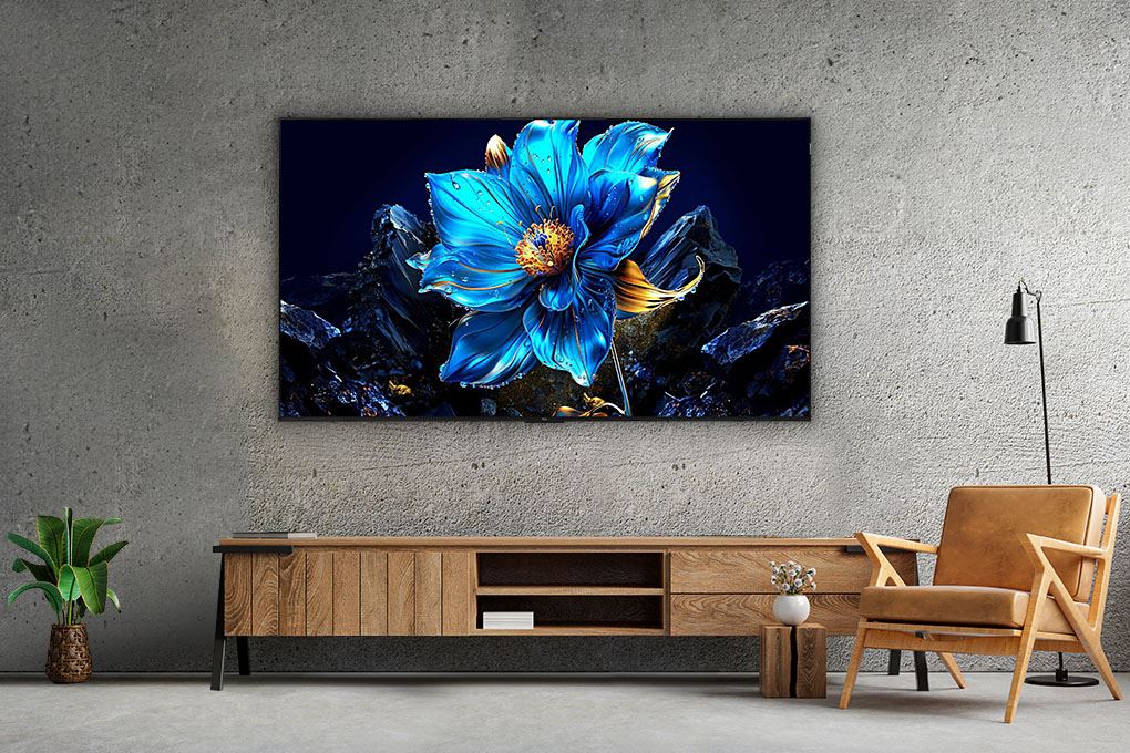 Google Tivi QLED TCL AI 4K 65 inch 65P7K Màu Đen