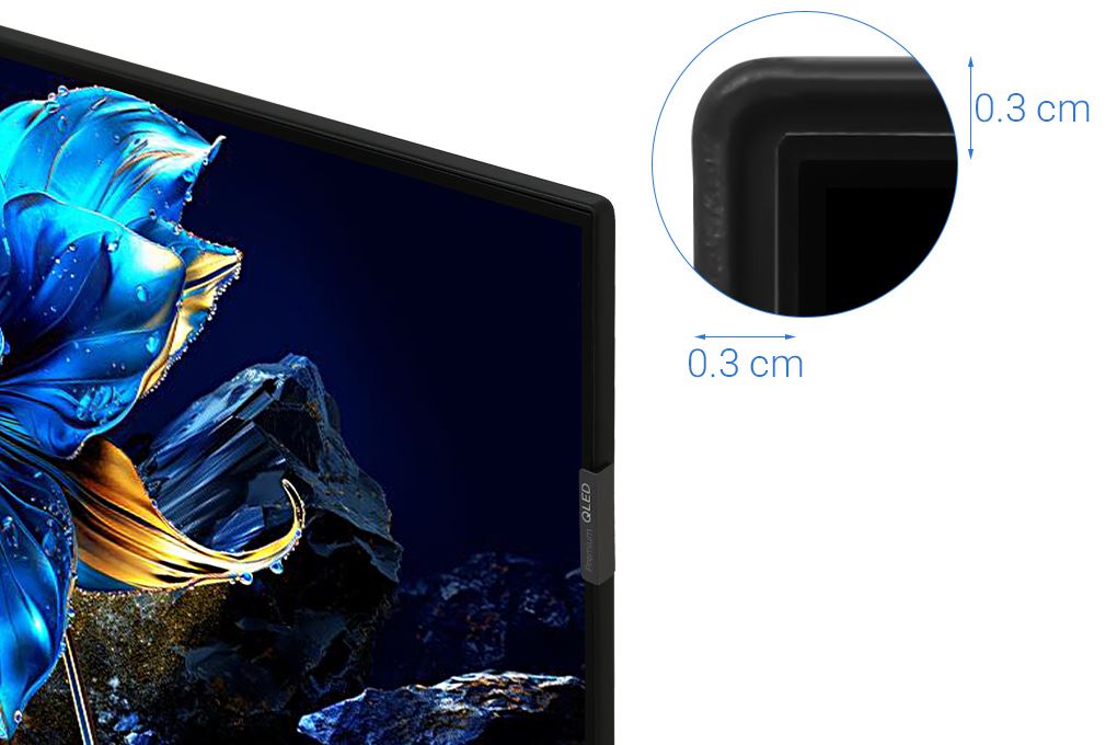 Google Tivi QLED TCL AI 4K 65 inch 65P7K Màu Đen