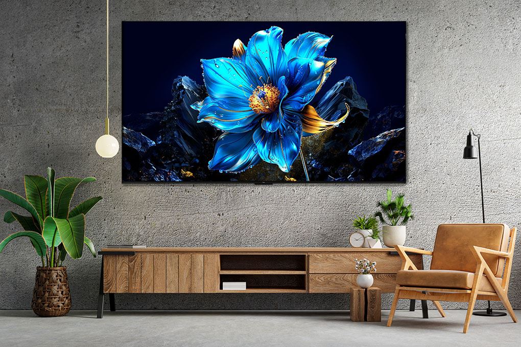 Google Tivi QLED TCL AI 4K 75 inch 75P7K Màu Đen