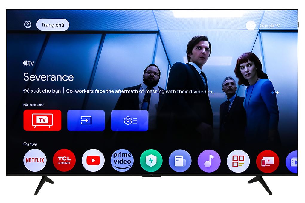 Google Tivi QLED TCL AI 4K 75 inch 75P7K Màu Đen
