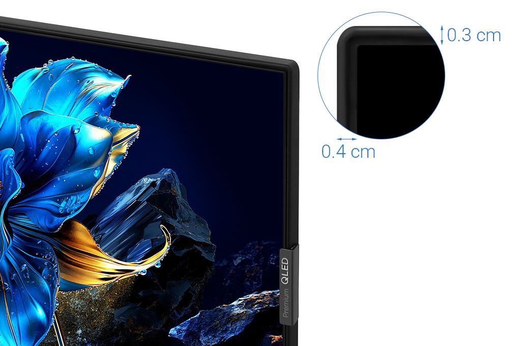Google Tivi QLED TCL AI 4K 75 inch 75P7K Màu Đen