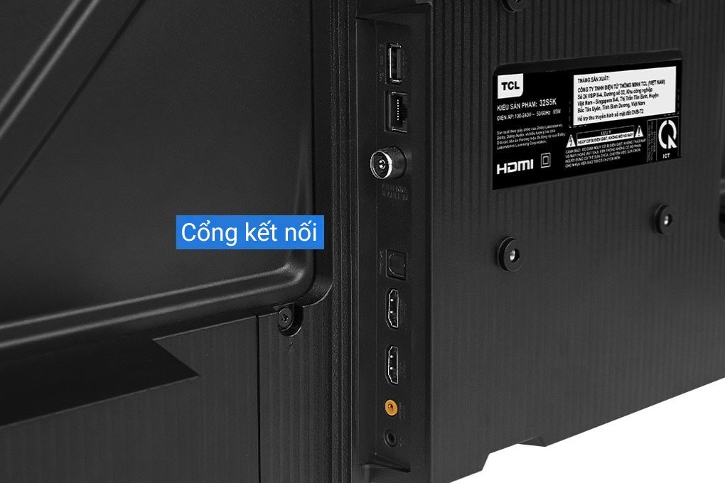 Google Tivi QLED TCL AI FHD 32 inch 32S5K Màu Đen