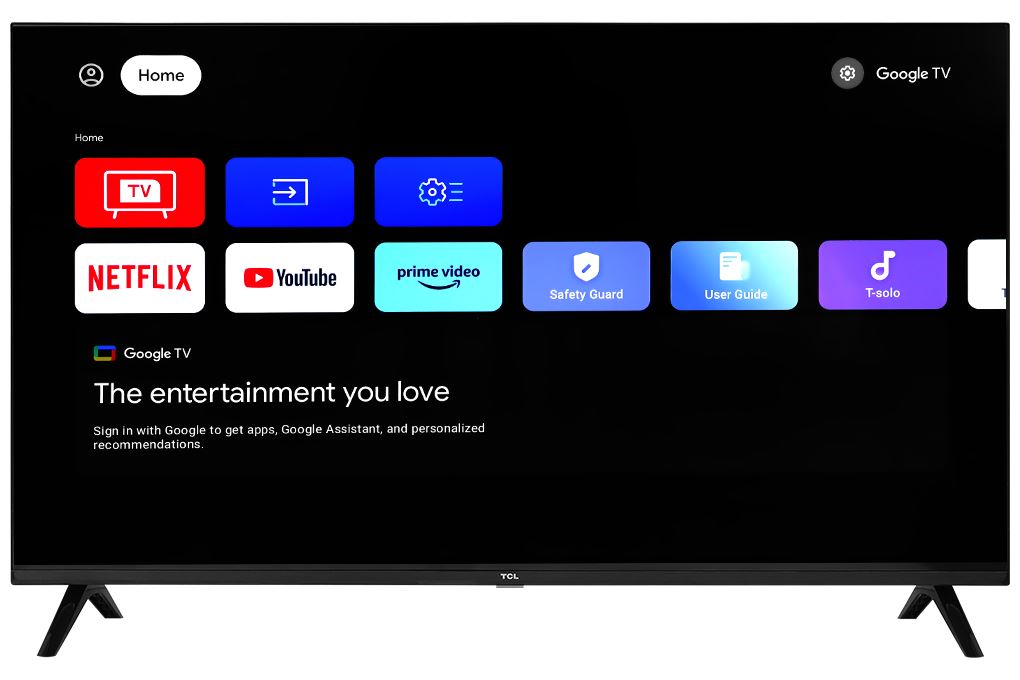 Google Tivi QLED TCL AI FHD 40 inch 40S5K Màu Đen