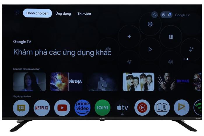 Google Tivi Casper 4K 50 inch D50UGC620 Màu Đen