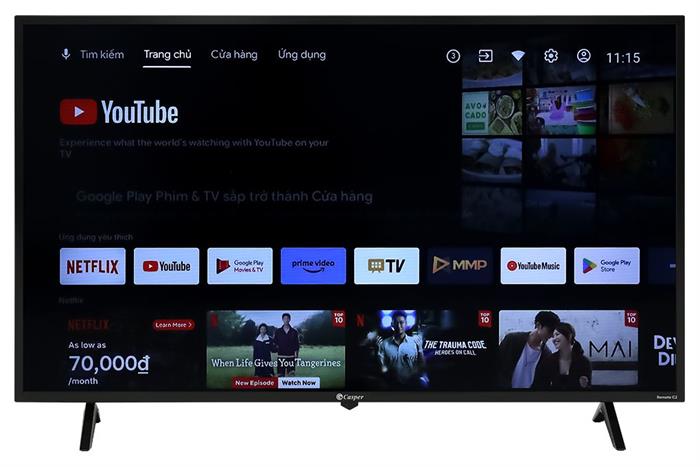 Android Tivi Casper FHD 43 inch E43FAC110 Màu Đen