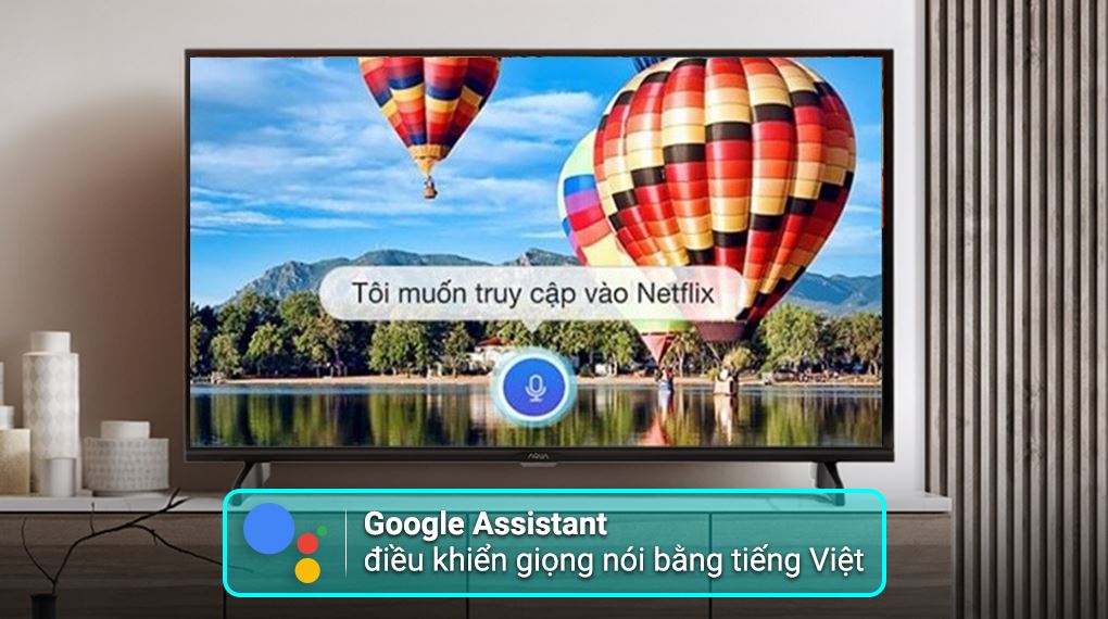 Google Tivi Aqua 32 inch AQT32K85FX - Google Assistant
