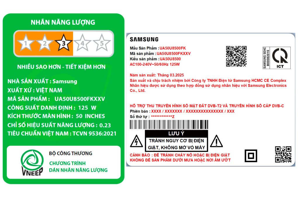 Smart Tivi Crystal UHD Samsung 4K 50 inch UA50U8500F Màu Đen