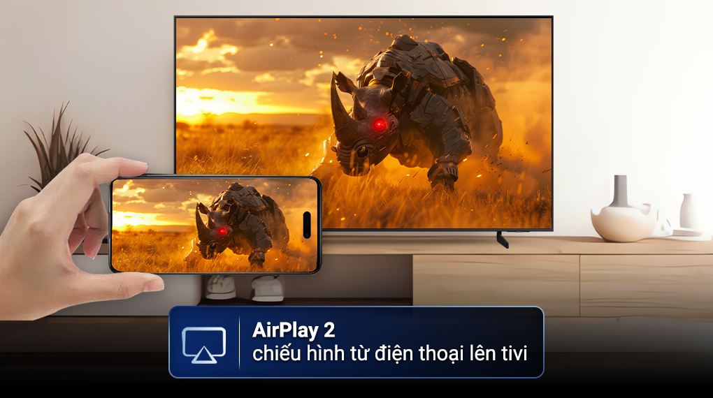 AirPlay 2 - Smart Tivi QLED Samsung AI 4K 65 inch QA65Q8FA