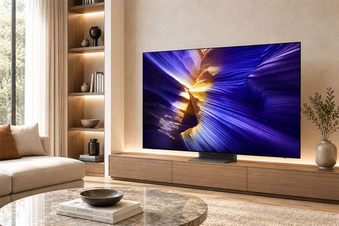 Smart Tivi OLED Samsung AI 4K 65 inch QA65S90F Màu Đen