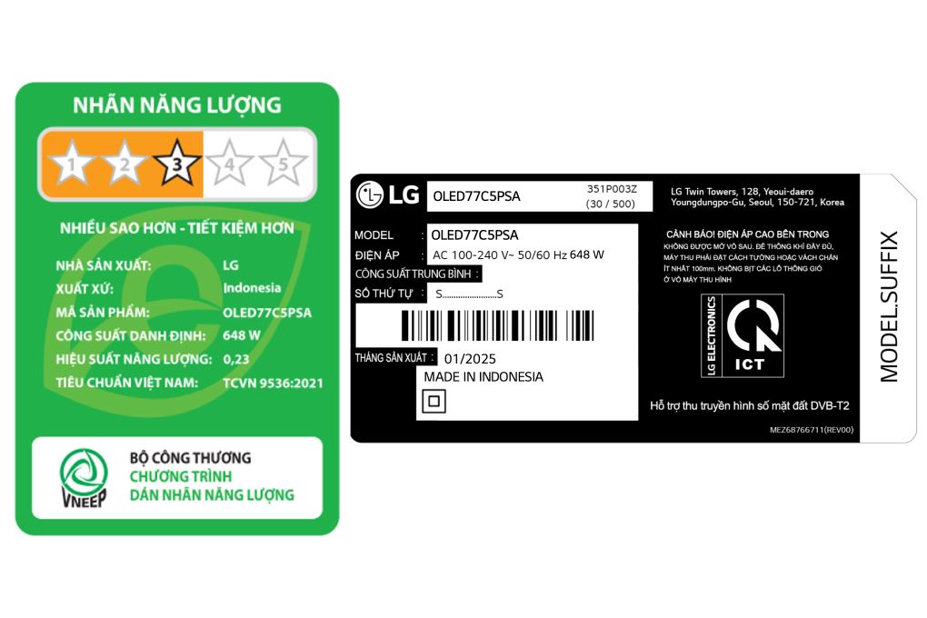 Smart Tivi OLED evo LG AI 4K 77 inch OLED77C5PSA Màu Đen