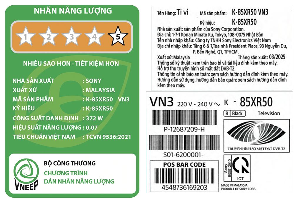 Google Tivi Mini LED Sony AI 4K 85 inch K-85XR50 - 12