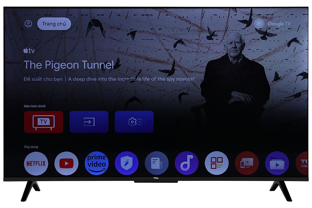 Google Tivi TCL AI 4K 43 inch 43P6K Màu Đen