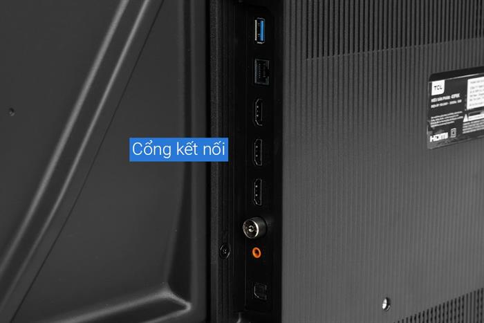 Google Tivi TCL AI 4K 43 inch 43P6K Màu Đen