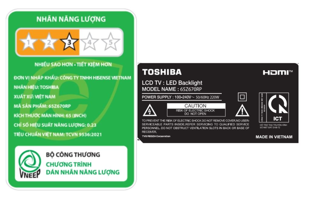 Smart Tivi Mini LED Toshiba AI 4K 65 inch 65Z670RP Màu Đen