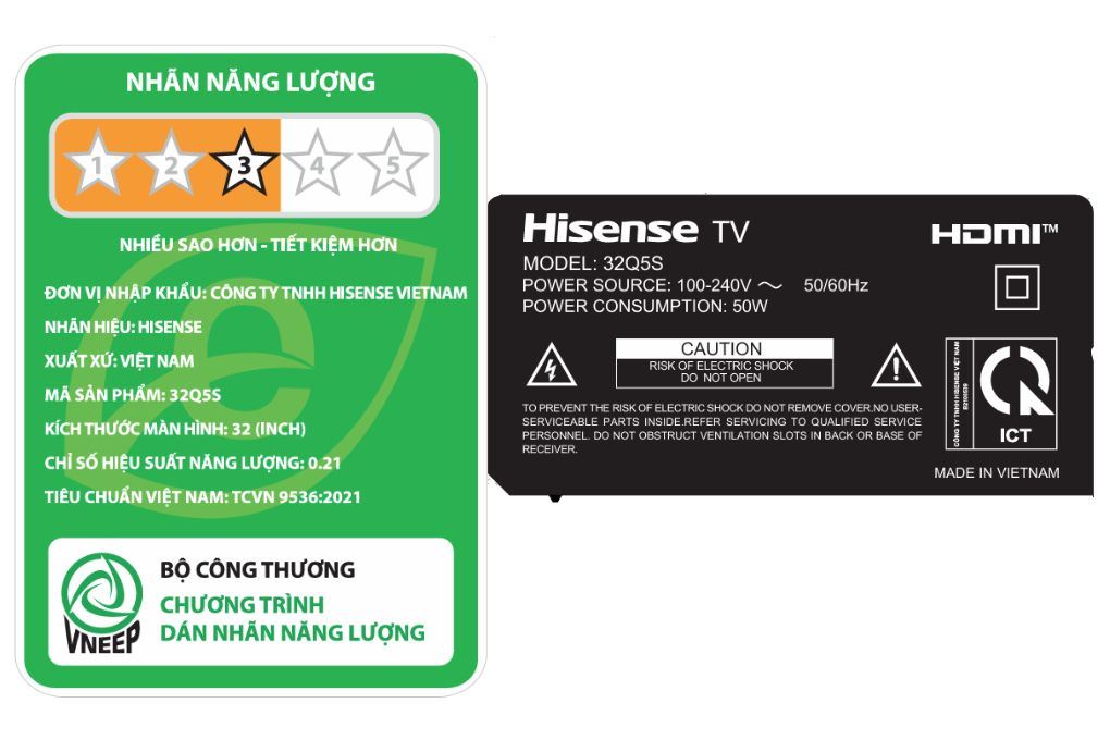 Smart Tivi QLED Hisense 32 inch 32Q5S Màu Đen