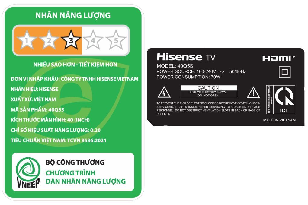 Smart Tivi QLED Hisense FHD 40 inch 40Q5S Màu Đen