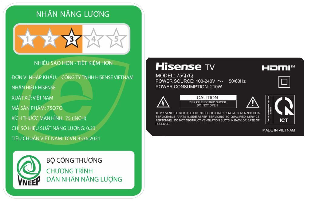 Smart Tivi QLED Hisense AI 4K 75 inch 75Q7Q Màu Đen