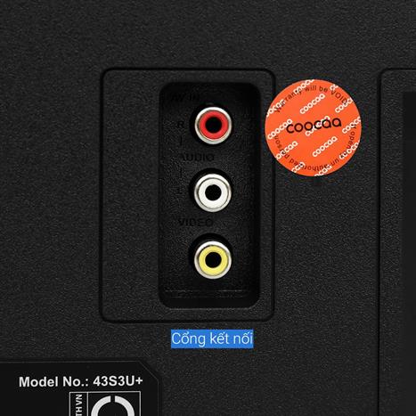 Smart Tivi Coocaa FHD 43 inch 43S3U+ Màu Đen