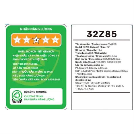 Google Tivi Coocaa 32 inch 32Z85 Màu Đen