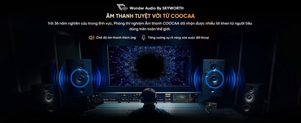 Công nghệ âm thanh Google Tivi Coocaa FHD 43 inch 43Z85 Công nghệ âm thanh Google Tivi Coocaa FHD 43 inch 43Z85