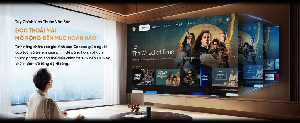 Điều chỉnh cỡ chữ Google Tivi Coocaa FHD 43 inch 43Z85 Điều chỉnh cỡ chữ Google Tivi Coocaa FHD 43 inch 43Z85